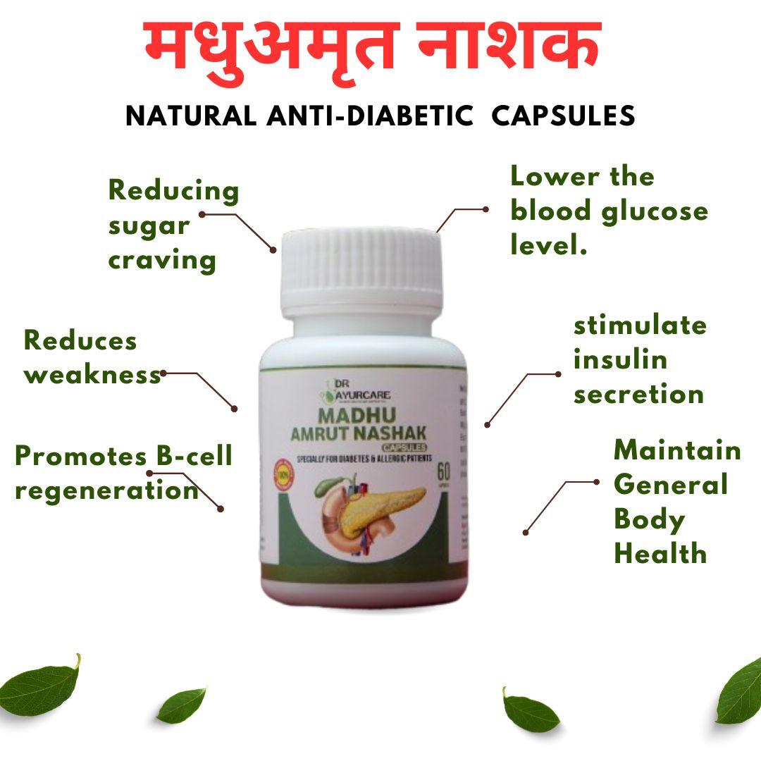 Madhu Amrut Nashak Diabetes Care Capsules (60 capsules )