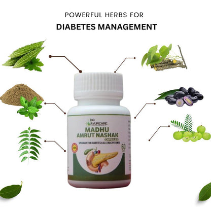 Madhu Amrut Nashak Diabetes Care Capsules (60 capsules )